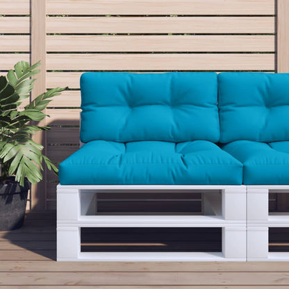 Palletkussen 70X40X12 Cm Stof Lichtblauw