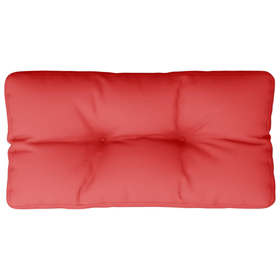 Palletkussen 70x40x12 cm stof rood