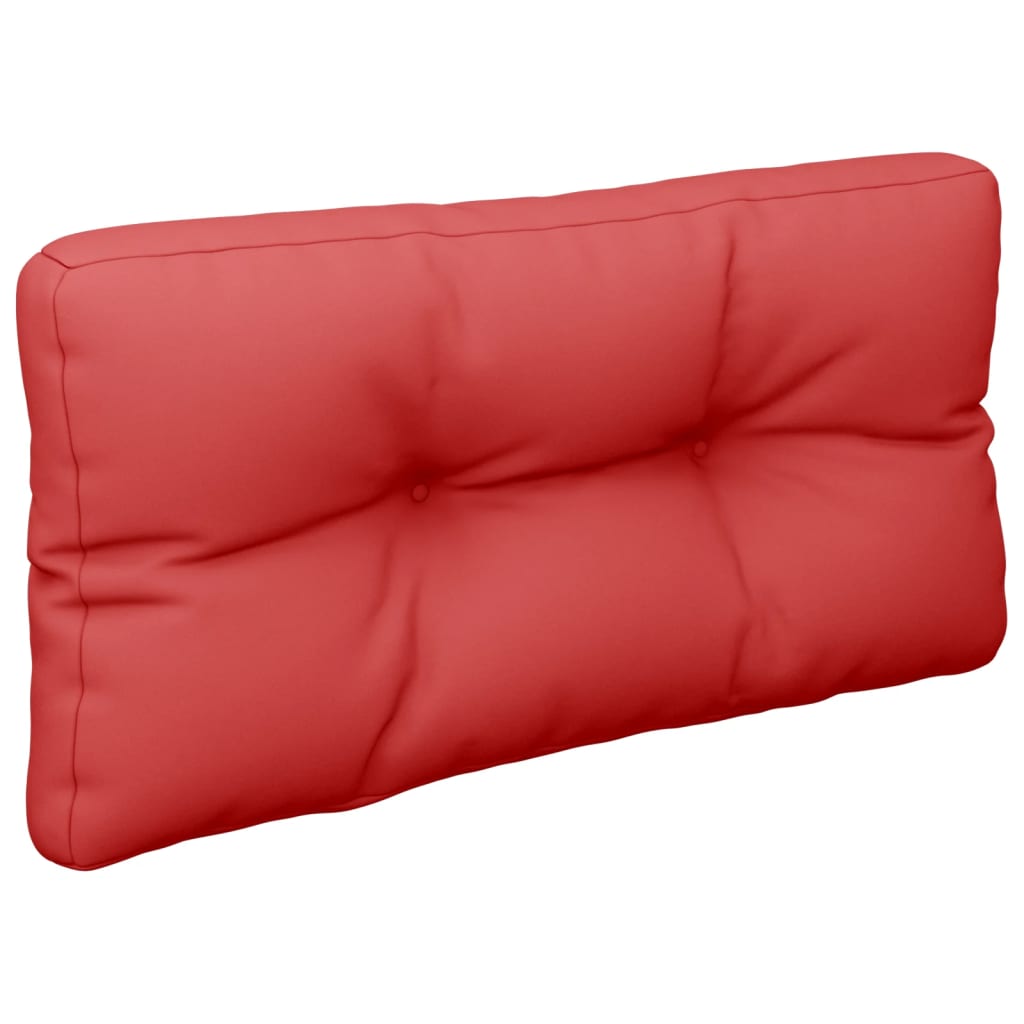 Palletkussen 70x40x12 cm stof rood