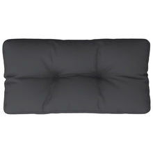 Palletkussen 70x40x12 cm stof zwart