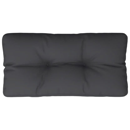 Palletkussen 70x40x12 cm stof zwart