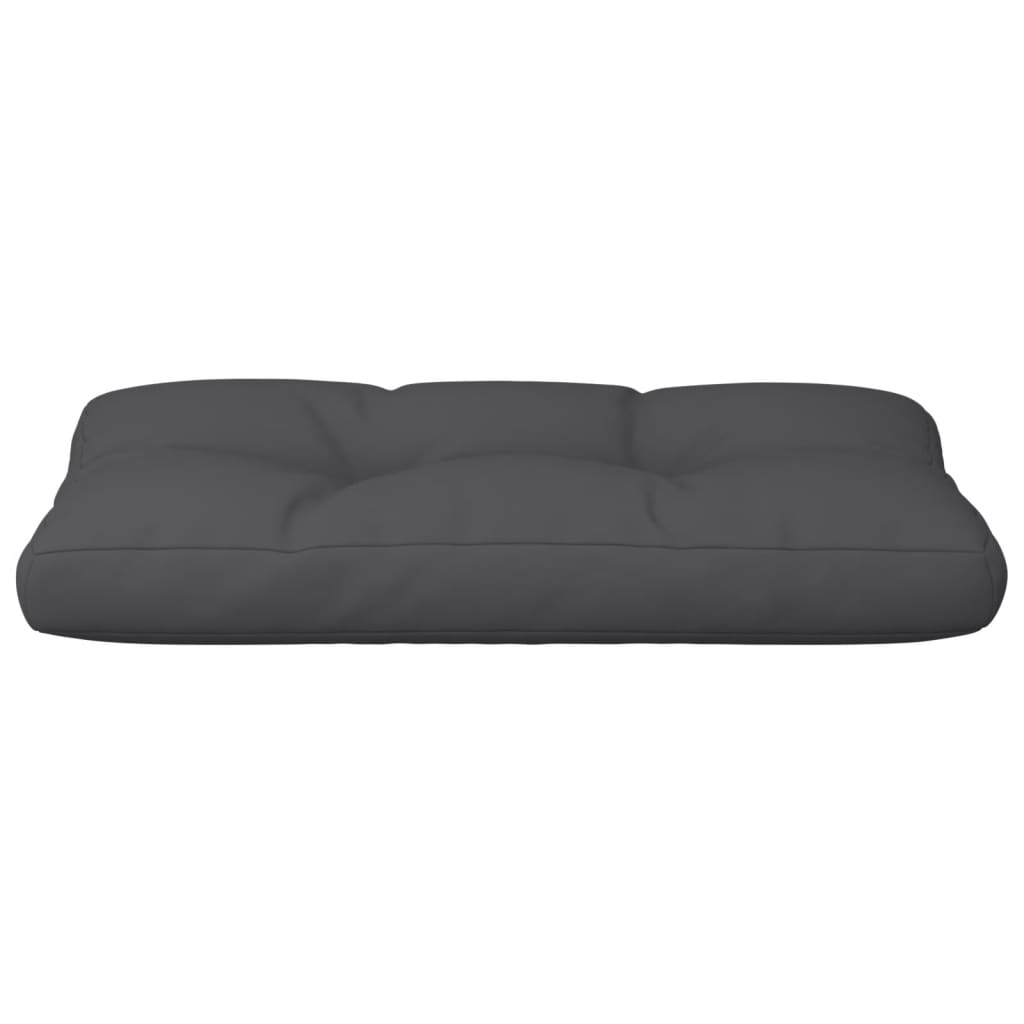 Palletkussen 70x40x12 cm stof zwart