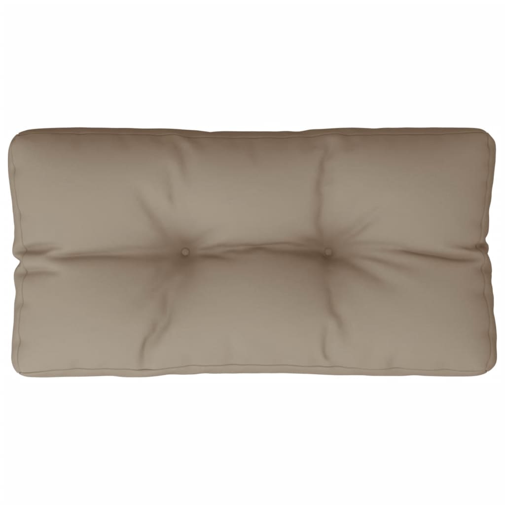 Palletkussen 70x40x12 cm stof taupe