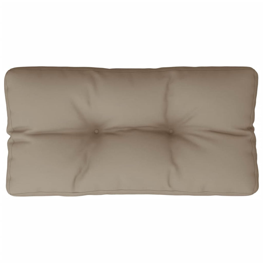 Palletkussen 70x40x12 cm stof taupe