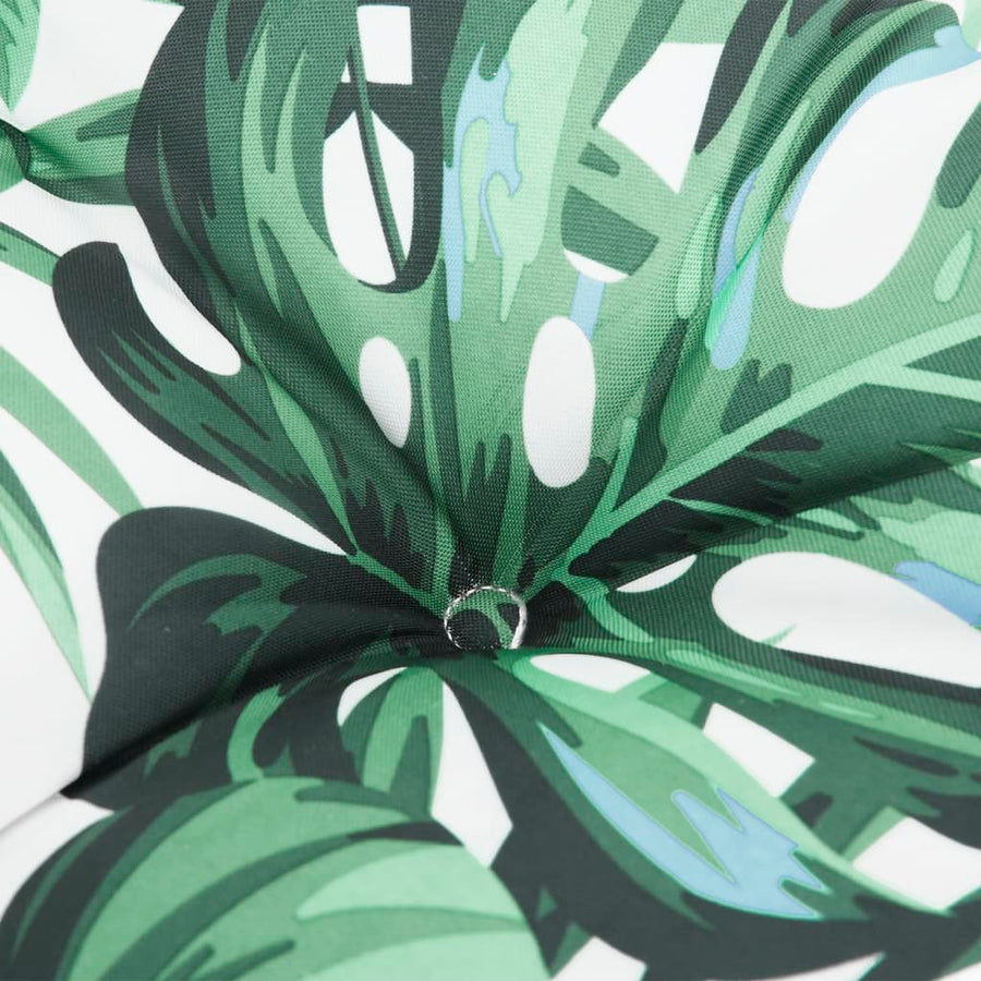 Palletkussen bladpatroon 70x40x12 cm stof