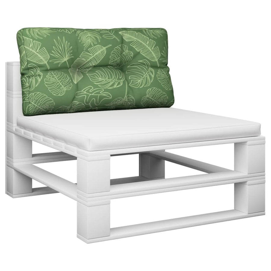 Palletkussen bladpatroon 70x40x12 cm stof 70 x 40 x 12 cm