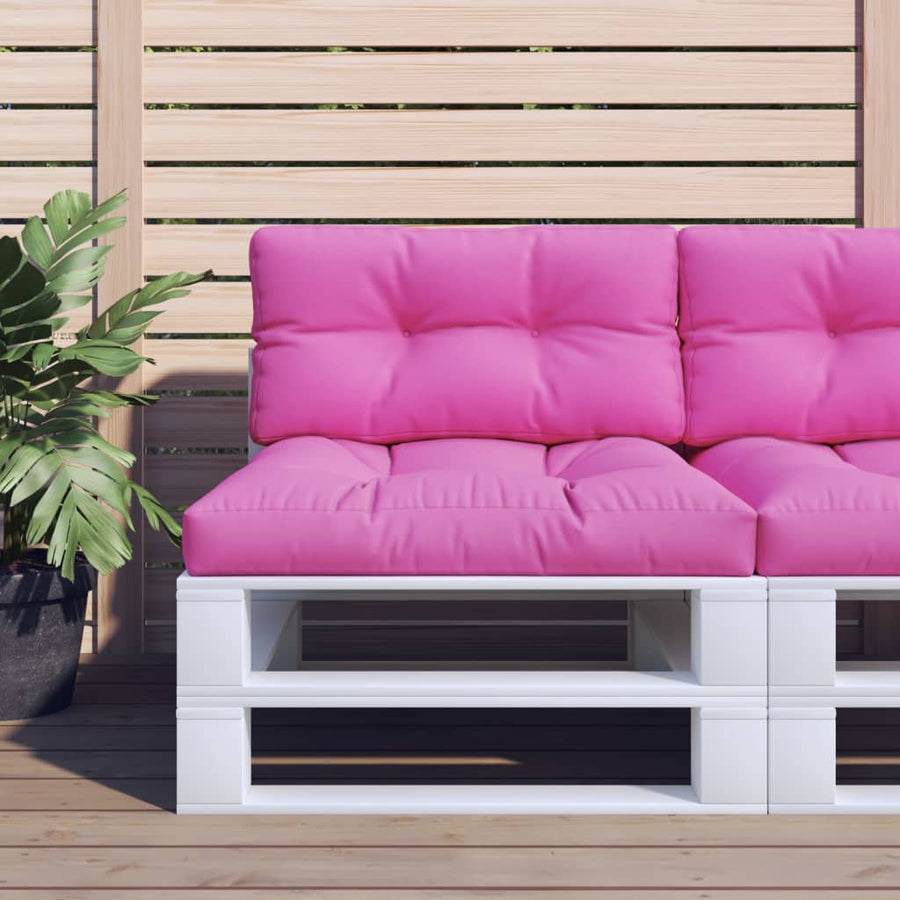 Palletkussen 70x40x12 cm stof roze 70 x 40 x 12 cm