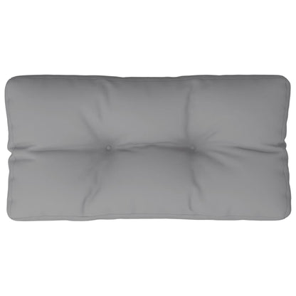 Palletkussen 80x40x12 cm stof grijs