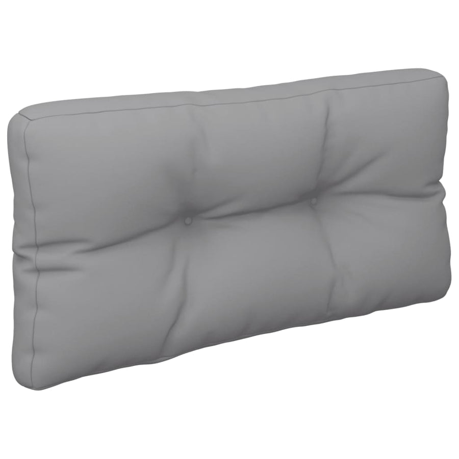 Palletkussen 80x40x12 cm stof grijs