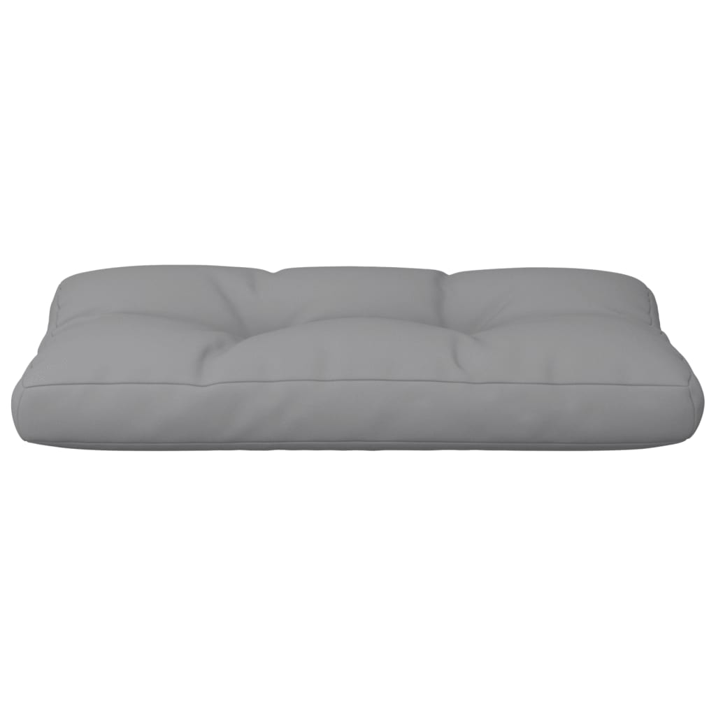 Palletkussen 80x40x12 cm stof grijs
