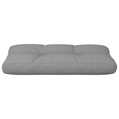 Palletkussen 80x40x12 cm stof grijs