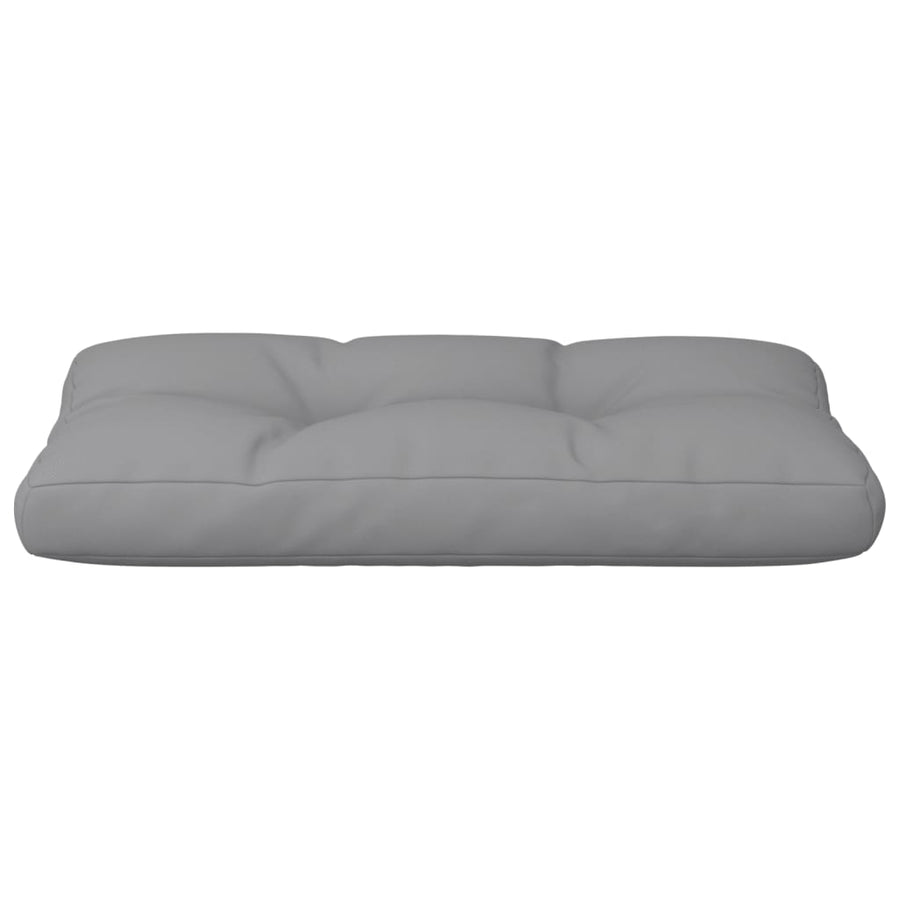 Palletkussen 80x40x12 cm stof grijs