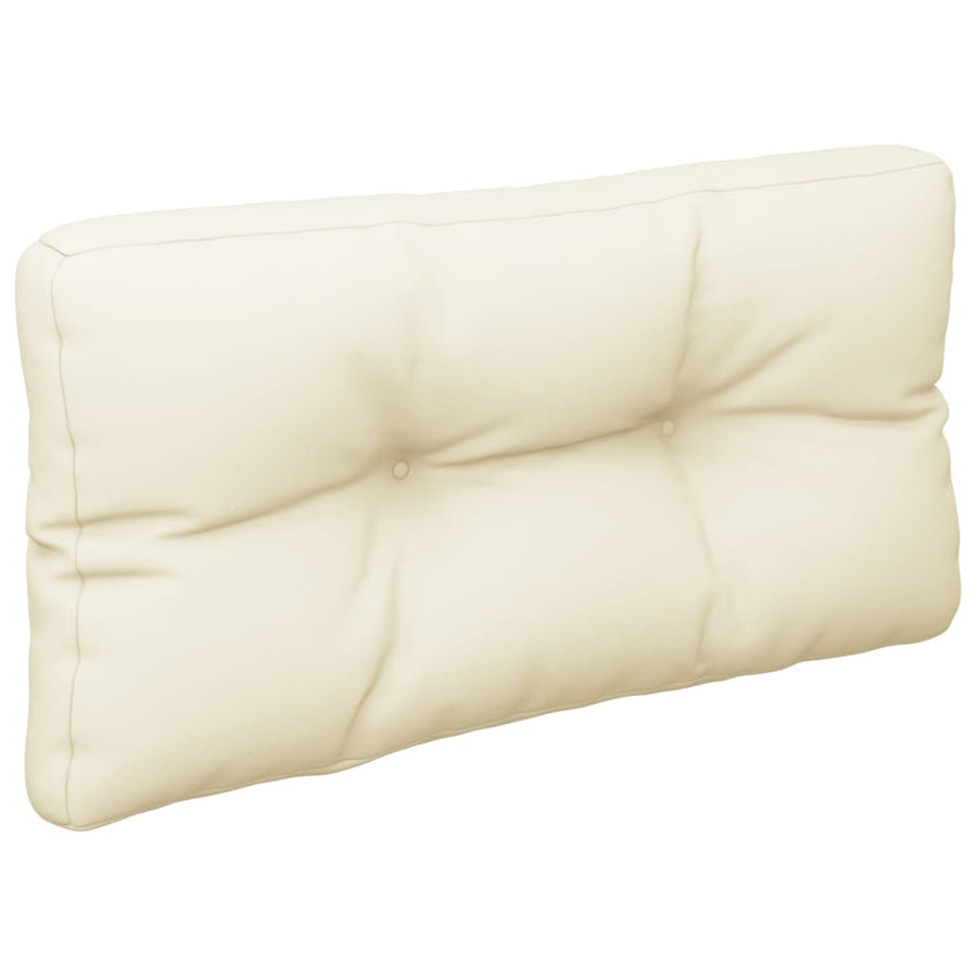 Palletkussen 80x40x12 cm stof crèmekleurig