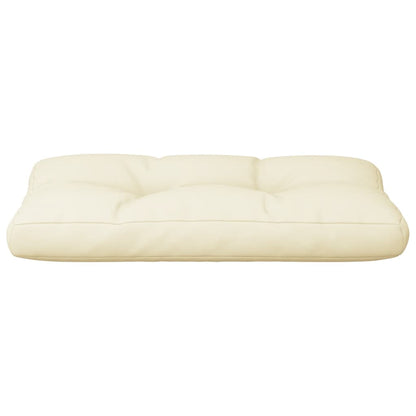 Palletkussen 80x40x12 cm stof crèmekleurig