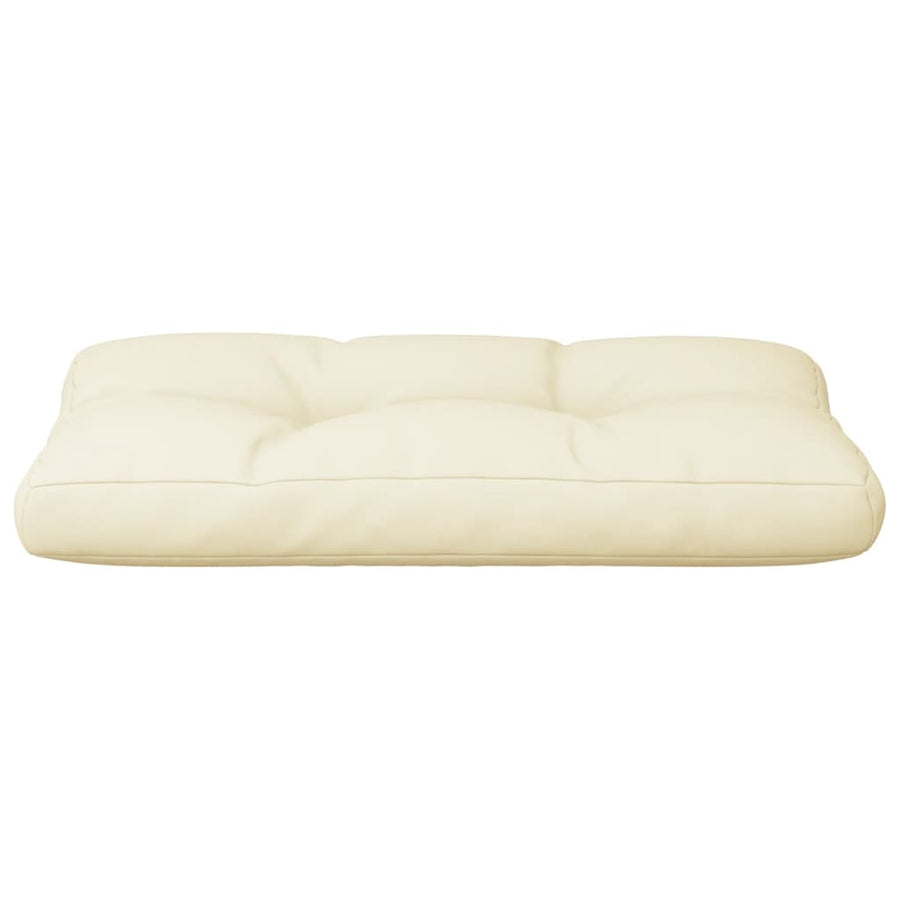 Palletkussen 80x40x12 cm stof crèmekleurig