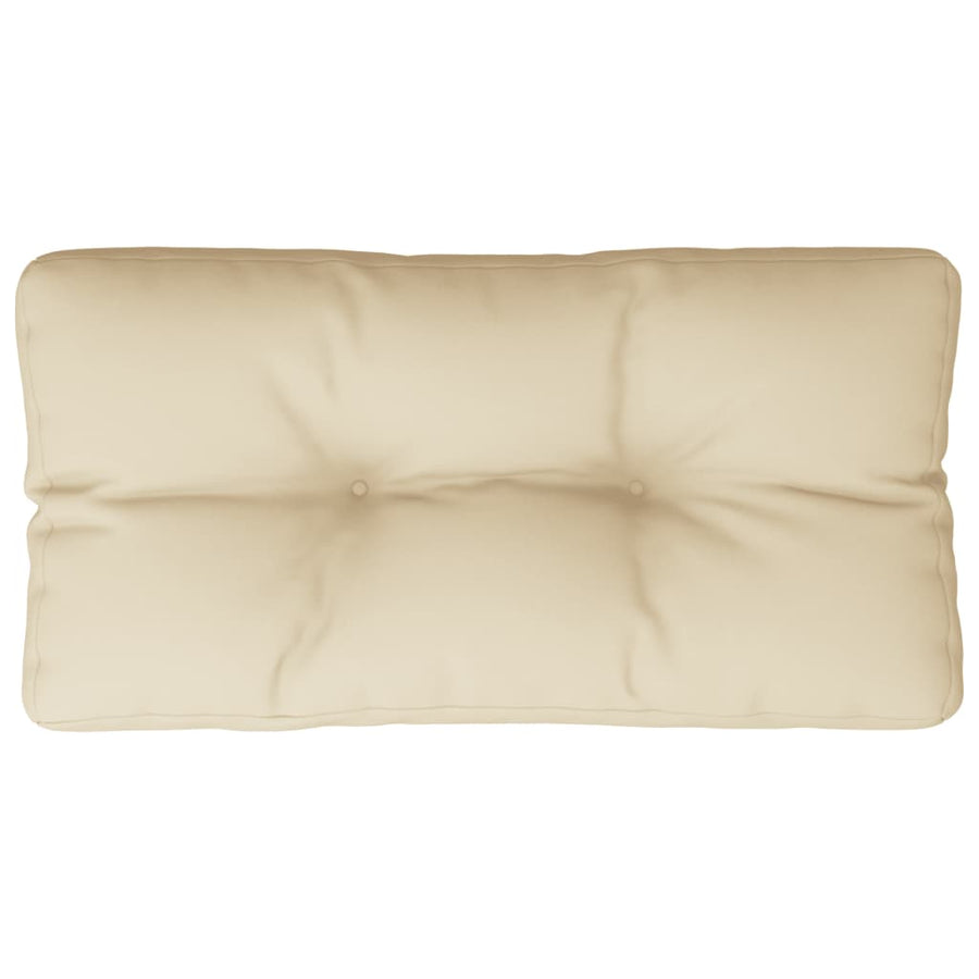 Palletkussen 80x40x12 cm stof beige