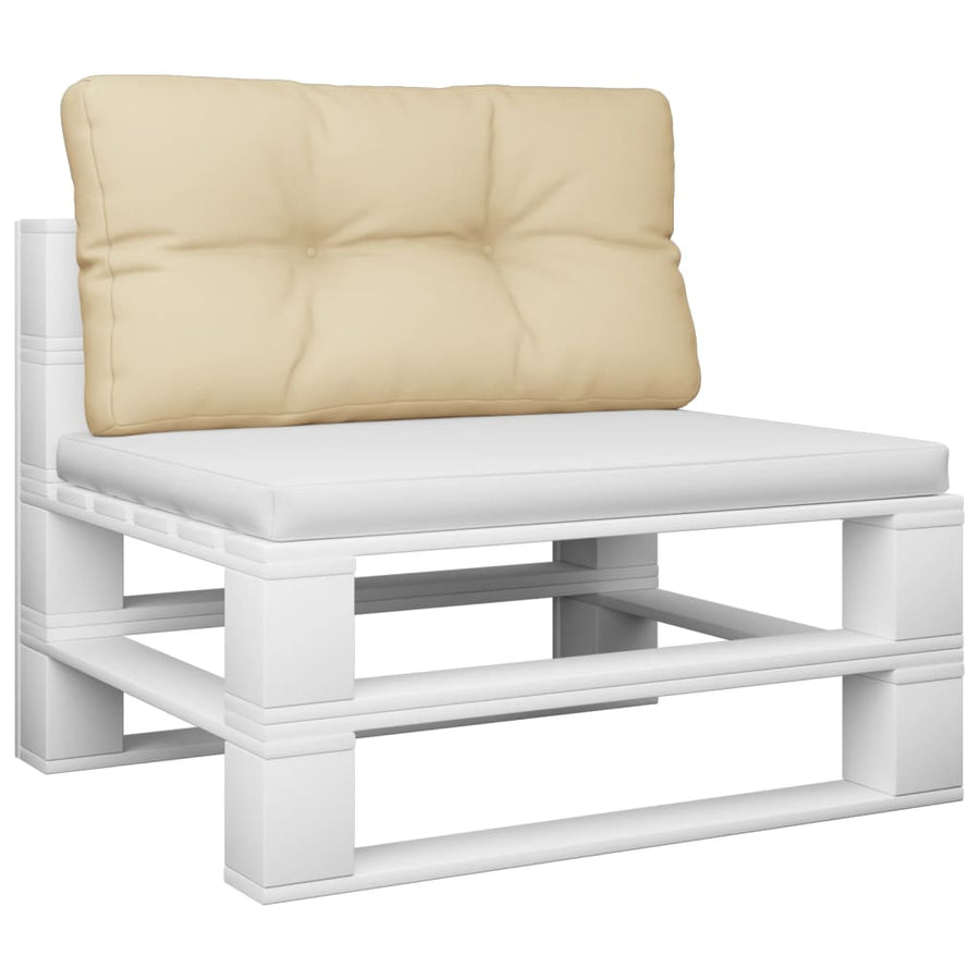 Palletkussen 80x40x12 cm stof beige
