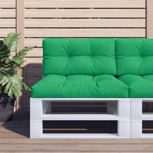Palletkussen 80x40x12 cm stof groen