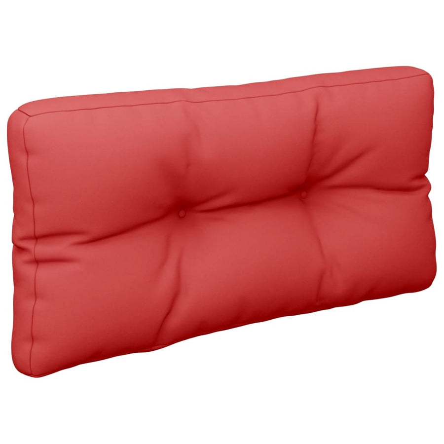 Palletkussen 80x40x12 cm stof rood