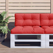 Palletkussen 80x40x12 cm rood polyester