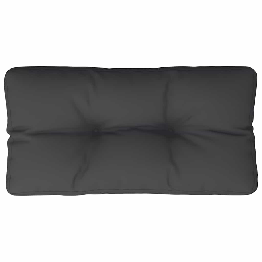 Palletkussen Stof Zwart 80 x 40 x 12 cm