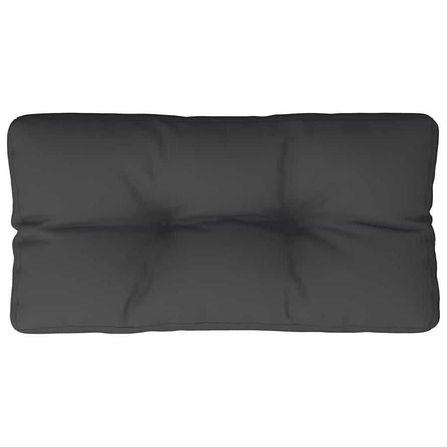 Palletkussen Stof Zwart 80 x 40 x 12 cm