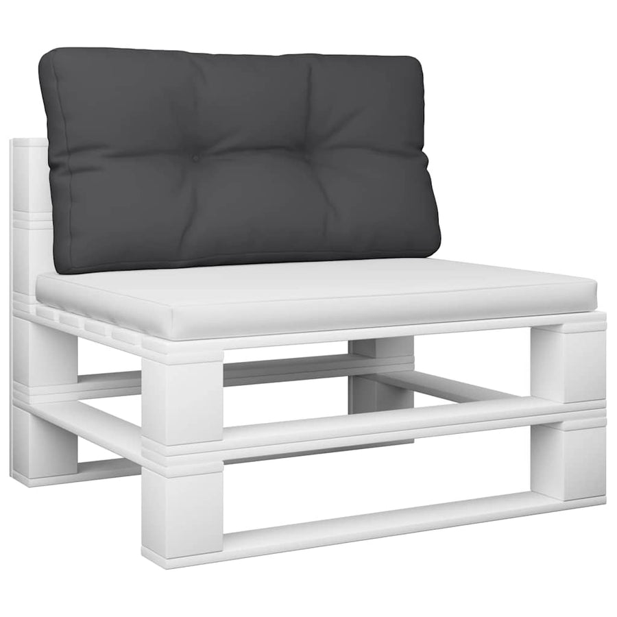 Palletkussen Stof Zwart 80 x 40 x 12 cm