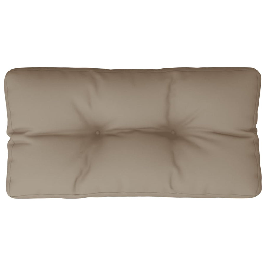 Palletkussen 80x40x12 cm stof taupe