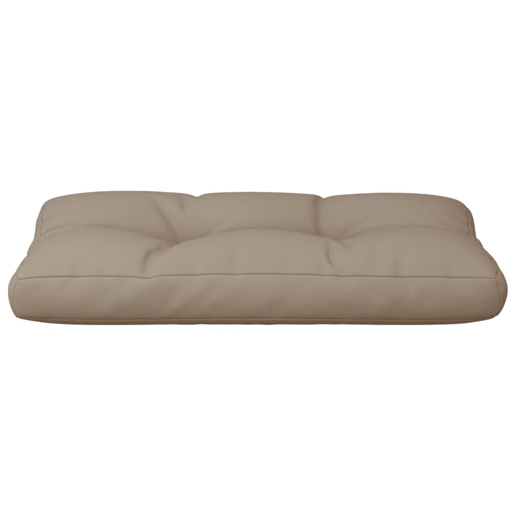 Palletkussen 80x40x12 cm stof taupe