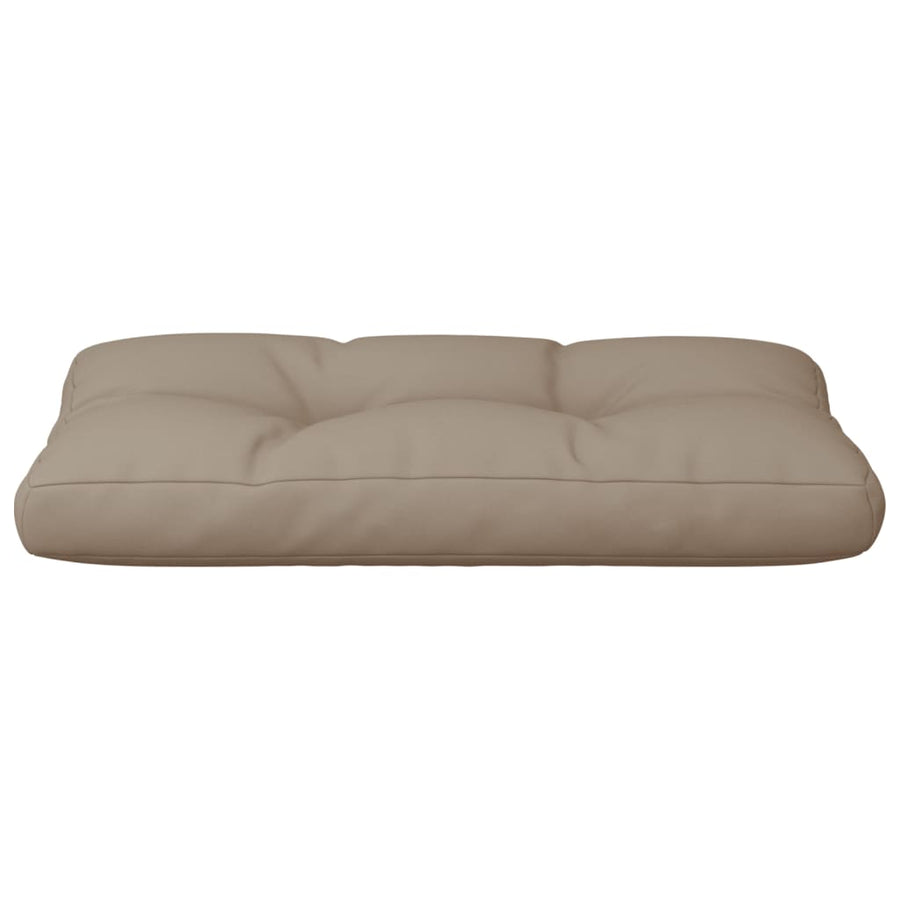 Palletkussen 80x40x12 cm stof taupe