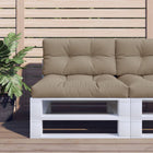 Pallet cushion 80x40x12 cm fabric taupe