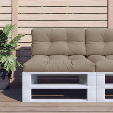 Palletkussen 80x40x12 cm stof taupe