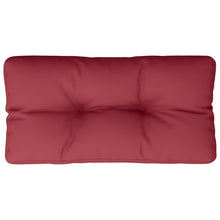 Bankkussen 80x40x12 cm stof wijnrood