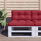 Bench cushion 80x40x12 cm fabric wine red