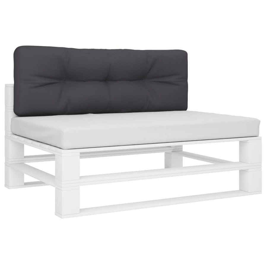 Palletkussen 120x40x12 cm stof antracietkleurig
