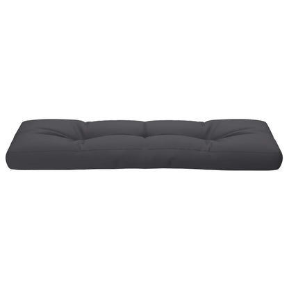 Palletkussen 120x40x12 cm stof antracietkleurig