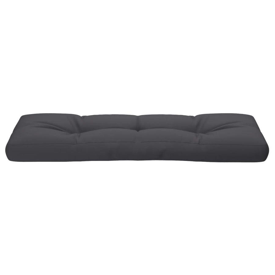 Palletkussen 120x40x12 cm stof antracietkleurig