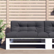 Palletkussen 120x40x12 cm antraciet polyester