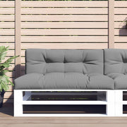 Palletkussen 120x40x12 cm grijs polyester