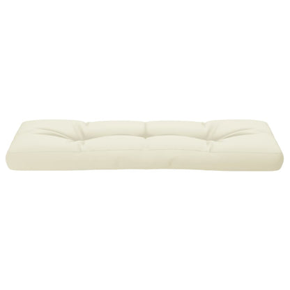 Palletkussen 120x40x12 cm stof crèmekleurig