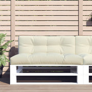 Palletkussen 120x40x12 cm crème polyester