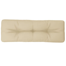Palletkussen 120x40x12 cm stof beige