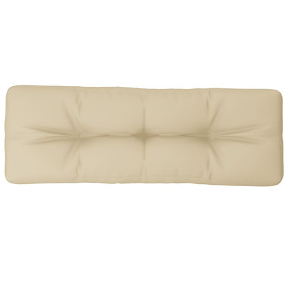 Palletkussen 120x40x12 cm stof beige