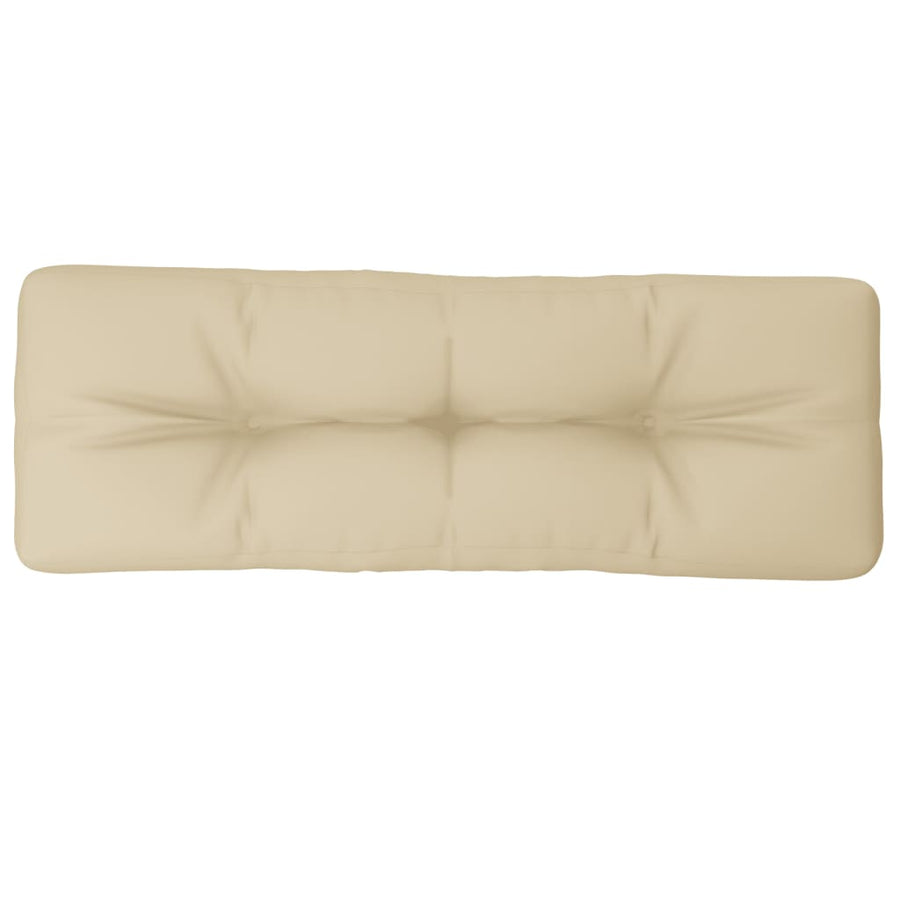 Palletkussen 120x40x12 cm stof beige