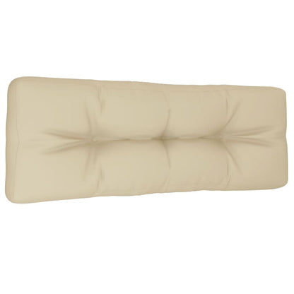 Palletkussen 120x40x12 cm stof beige