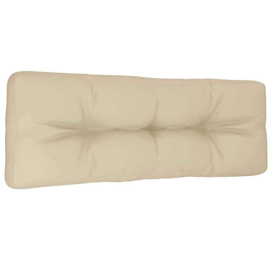Palletkussen 120x40x12 cm stof beige