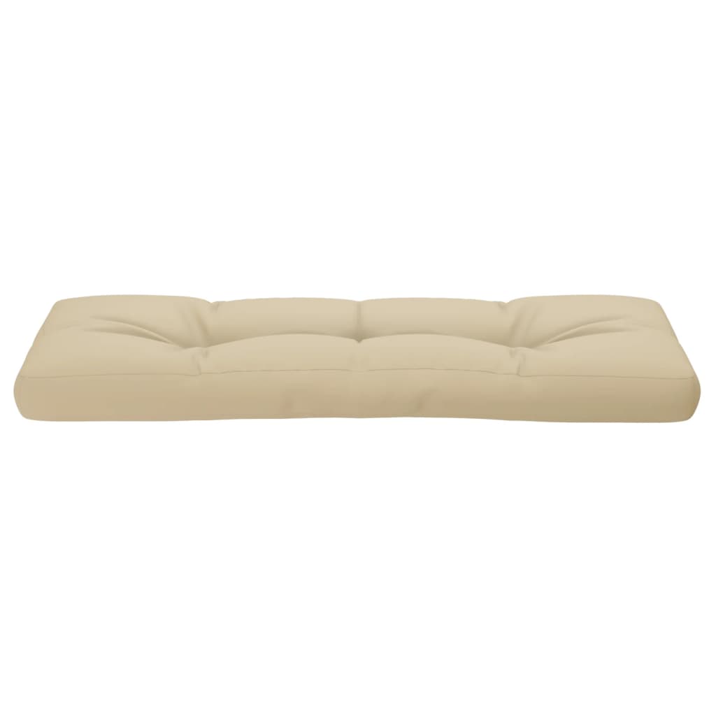 Palletkussen 120x40x12 cm stof beige