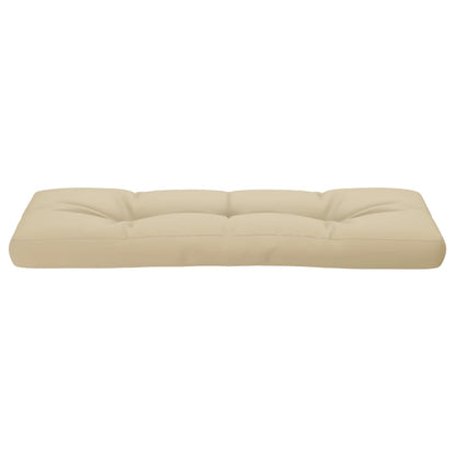 Palletkussen 120x40x12 cm stof beige