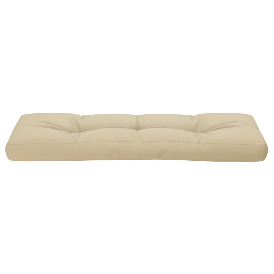 Palletkussen 120x40x12 cm stof beige