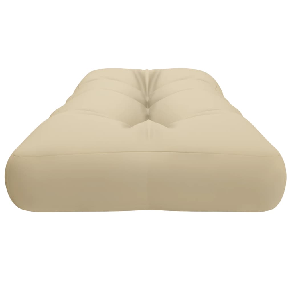 Palletkussen 120x40x12 cm stof beige